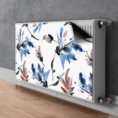 Radiator cover Watercolor flowers