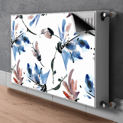 Radiator cover Watercolor flowers