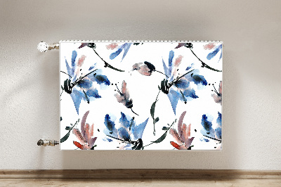 Radiator cover Watercolor flowers