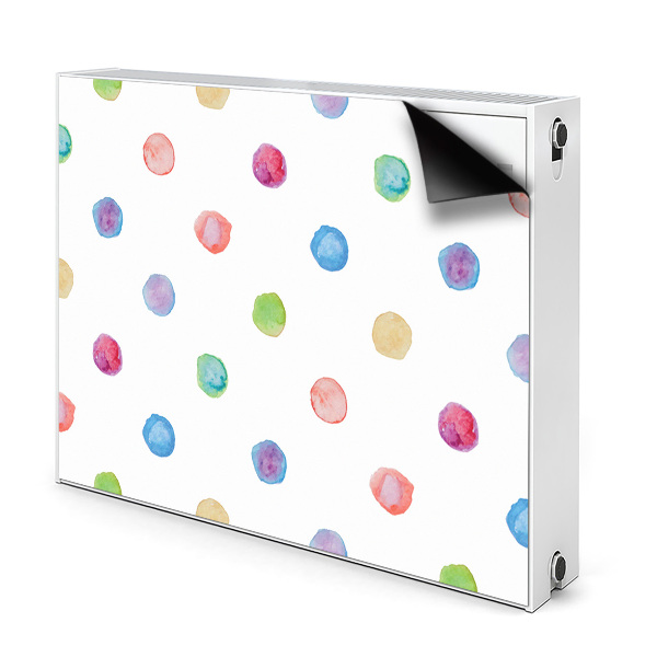 Decorative radiator cover Colorful dots