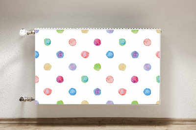 Decorative radiator cover Colorful dots