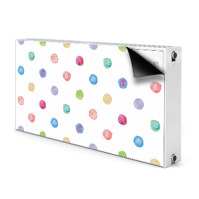 Decorative radiator cover Colorful dots