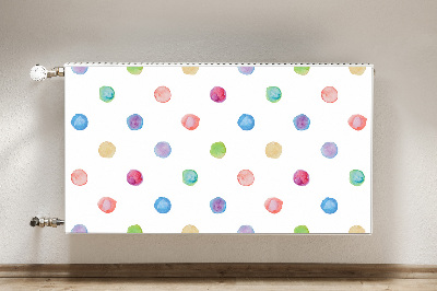 Decorative radiator cover Colorful dots