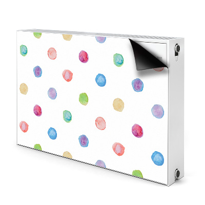 Decorative radiator cover Colorful dots