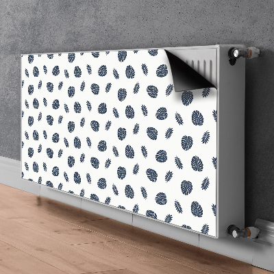 Magnetic radiator cover Tropical leaves