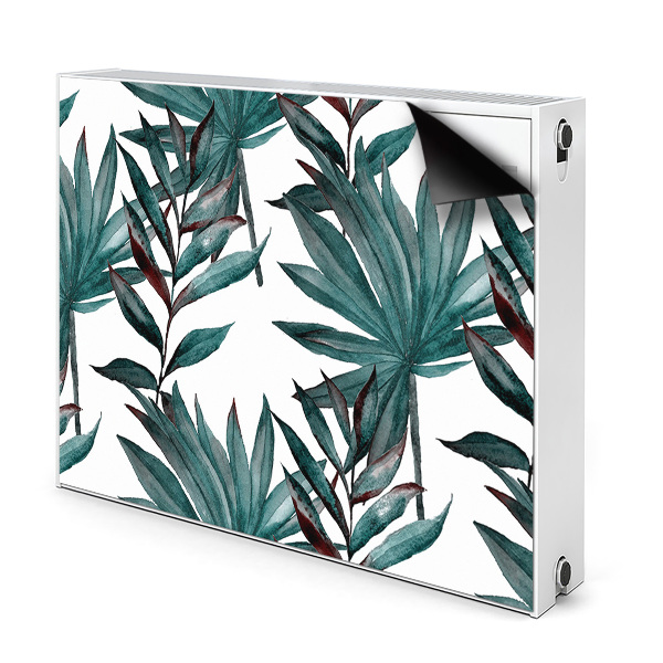 Decorative radiator cover Tropical illustration