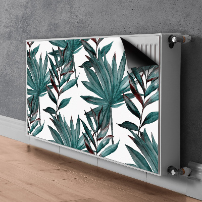 Decorative radiator cover Tropical illustration