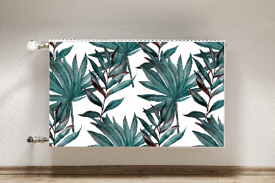 Decorative radiator cover Tropical illustration