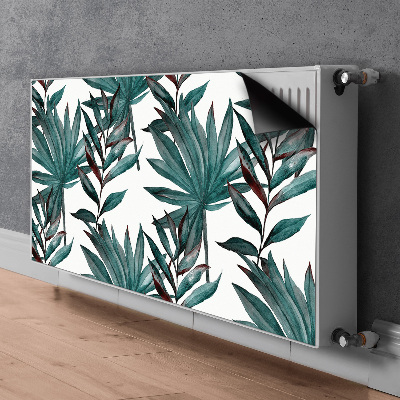 Decorative radiator cover Tropical illustration