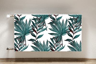 Decorative radiator cover Tropical illustration