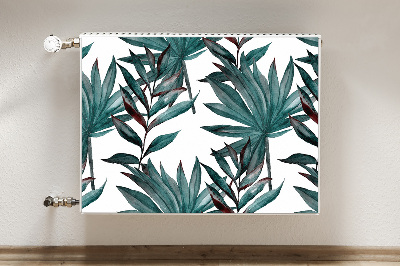 Decorative radiator cover Tropical illustration