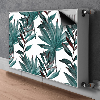 Decorative radiator cover Tropical illustration