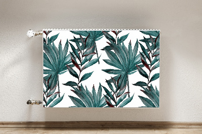 Decorative radiator cover Tropical illustration