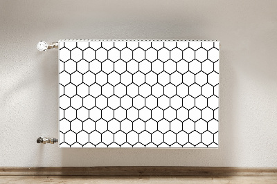 Magnetic radiator mat Honey plate pattern