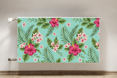 Printed radiator mat Flowers