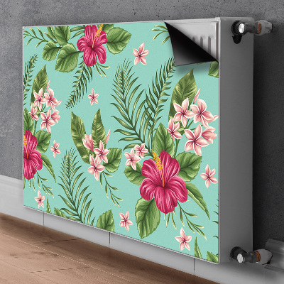 Printed radiator mat Flowers