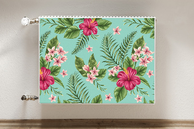 Printed radiator mat Flowers