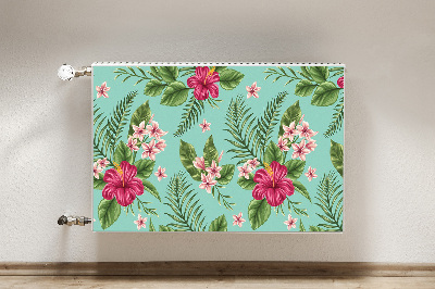 Printed radiator mat Flowers