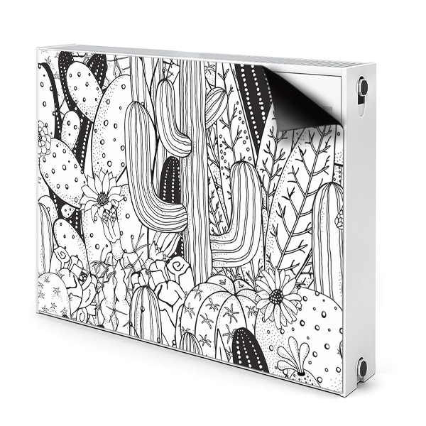 Decorative radiator cover Cactus comic book