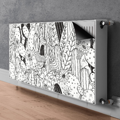 Decorative radiator cover Cactus comic book