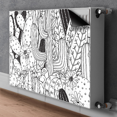 Decorative radiator cover Cactus comic book