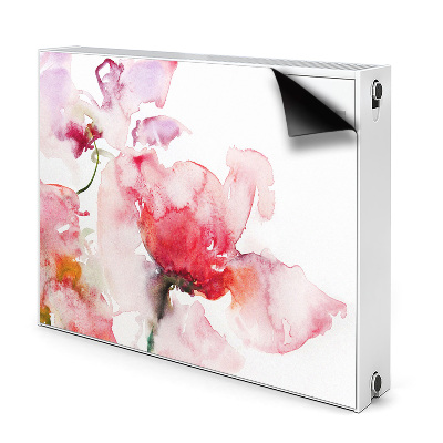 Radiator cover Watercolor flowers