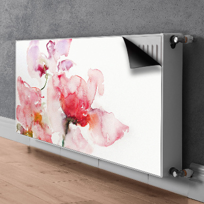 Radiator cover Watercolor flowers