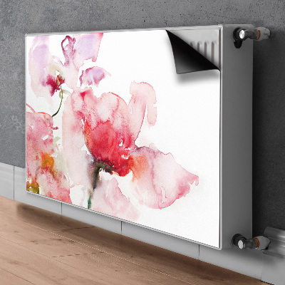 Radiator cover Watercolor flowers