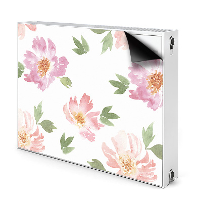 Radiator cover Watercolor flowers