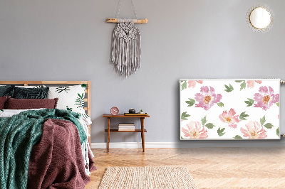 Radiator cover Watercolor flowers