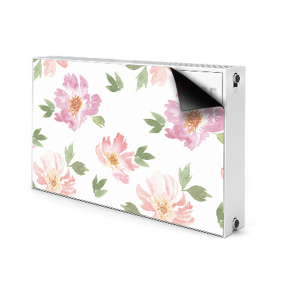 Radiator cover Watercolor flowers