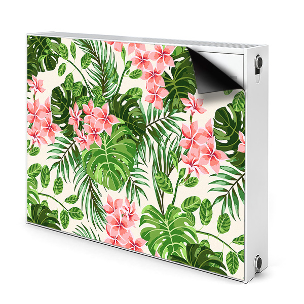 Printed radiator mat Hawaii flowers