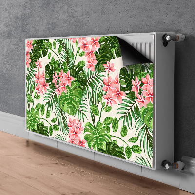 Printed radiator mat Hawaii flowers