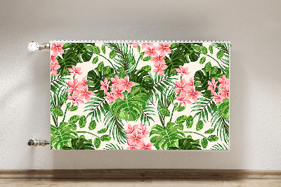 Printed radiator mat Hawaii flowers