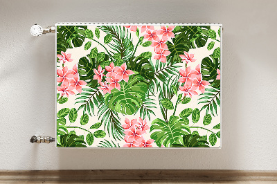 Printed radiator mat Hawaii flowers