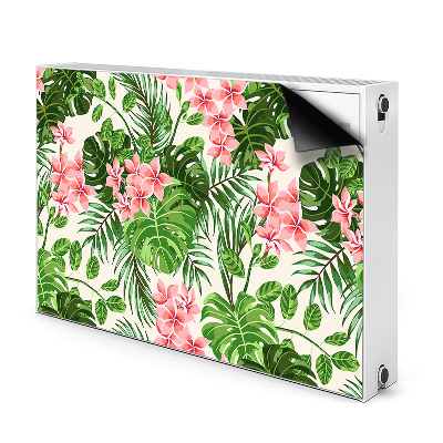 Printed radiator mat Hawaii flowers