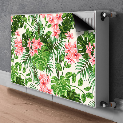 Printed radiator mat Hawaii flowers