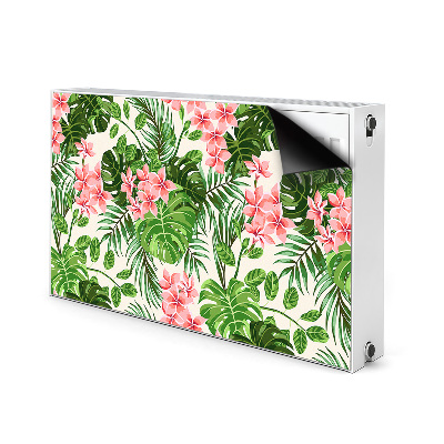 Printed radiator mat Hawaii flowers