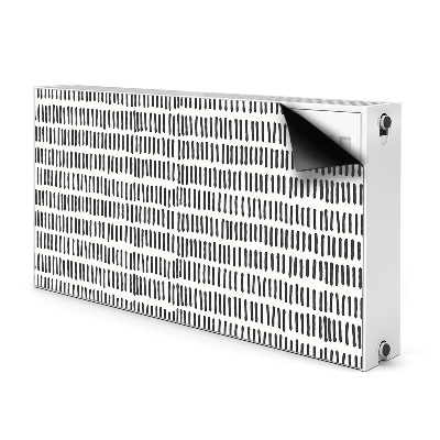 Radiator cover Abstract lines