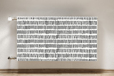 Radiator cover Abstract lines