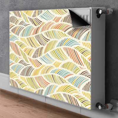 Radiator cover Abstract waves