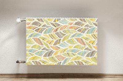 Radiator cover Abstract waves