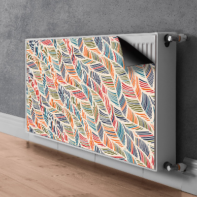 Decorative radiator cover Colorful waves