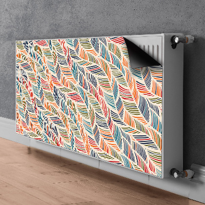 Decorative radiator cover Colorful waves