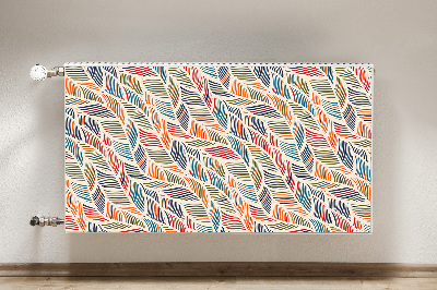 Decorative radiator cover Colorful waves