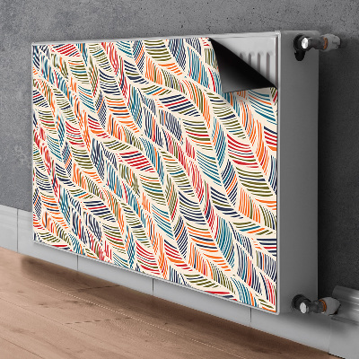 Decorative radiator cover Colorful waves