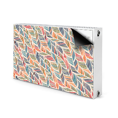 Decorative radiator cover Colorful waves