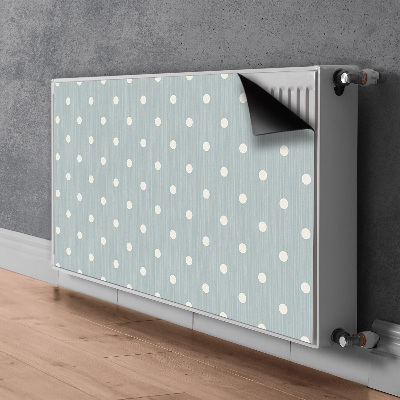 Radiator cover White polka dots