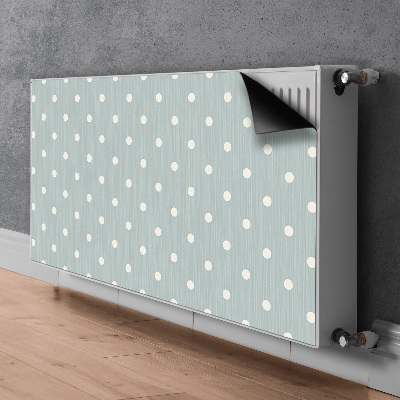 Radiator cover White polka dots