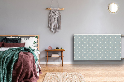 Radiator cover White polka dots